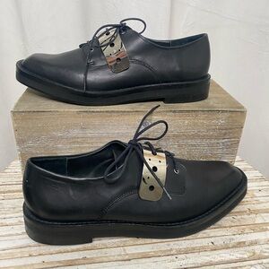 Miista Black Loafers with Metal Accent